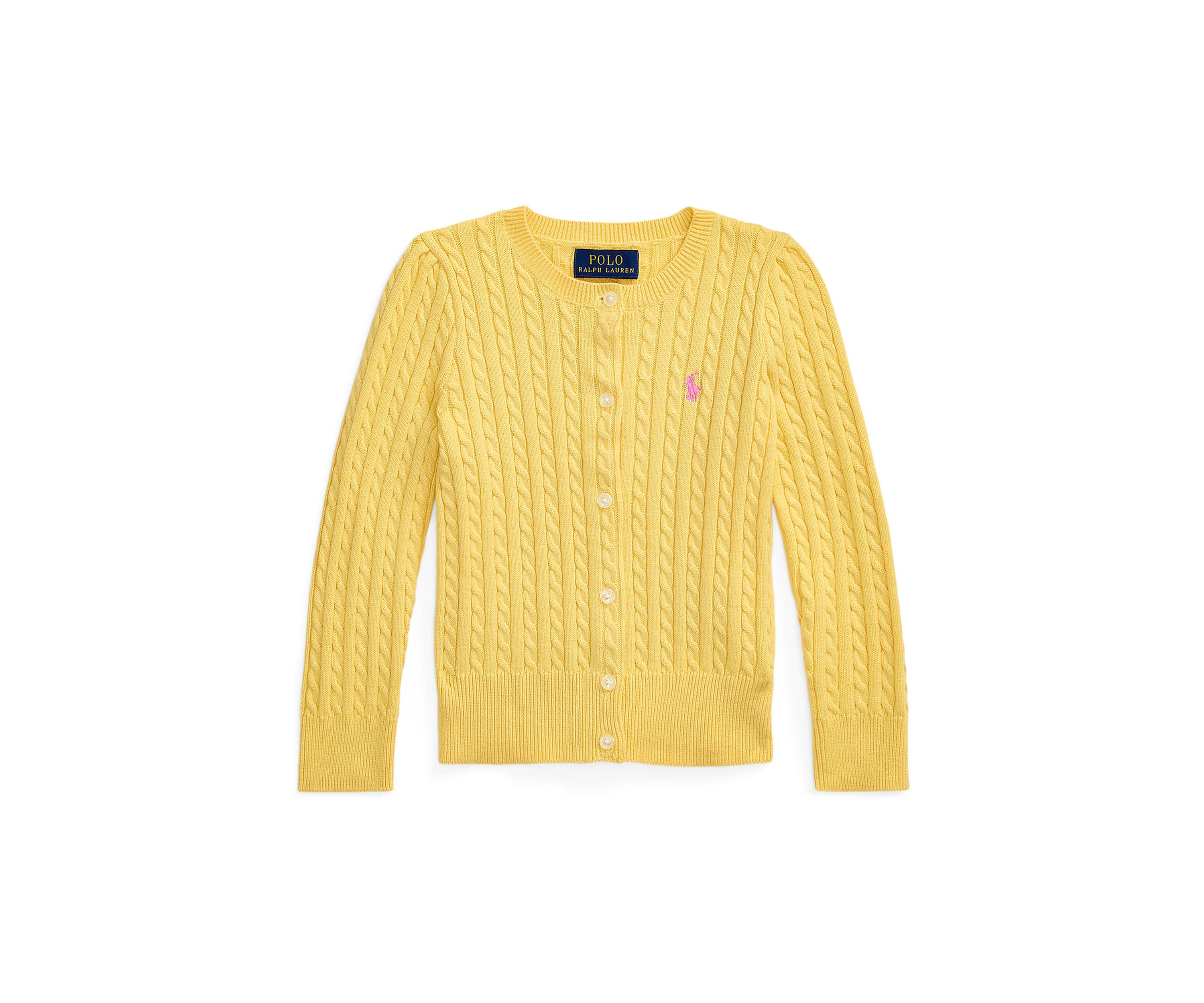 Girls 2-6x Mini-Cable Cotton Cardigan