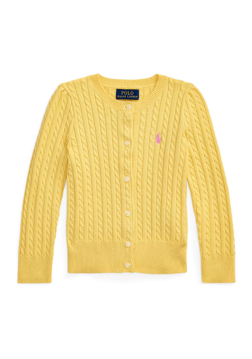 Girls 2-6x Mini-Cable Cotton Cardigan