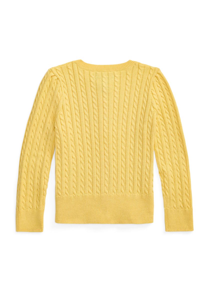 Girls 2-6x Mini-Cable Cotton Cardigan
