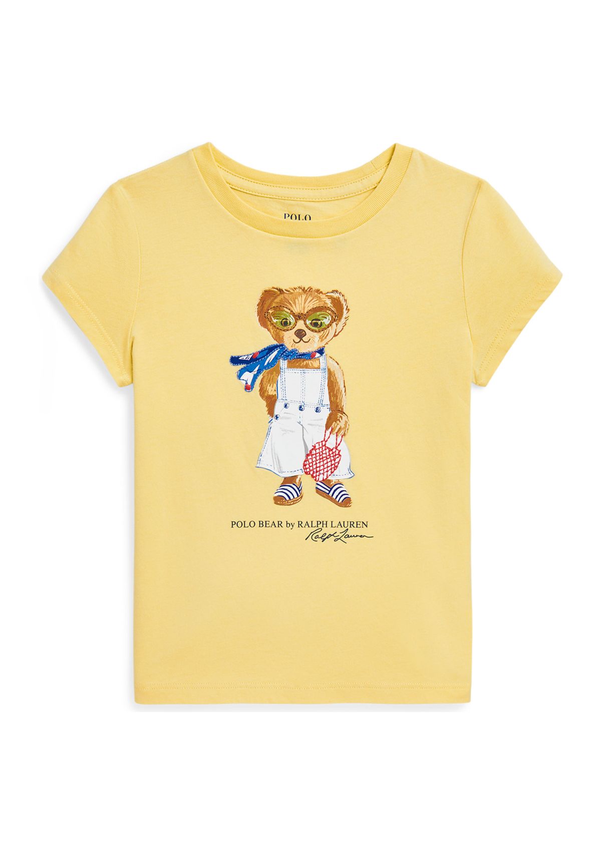 Girls 2-6x Polo Bear Cotton Jersey Graphic T-Shirt 