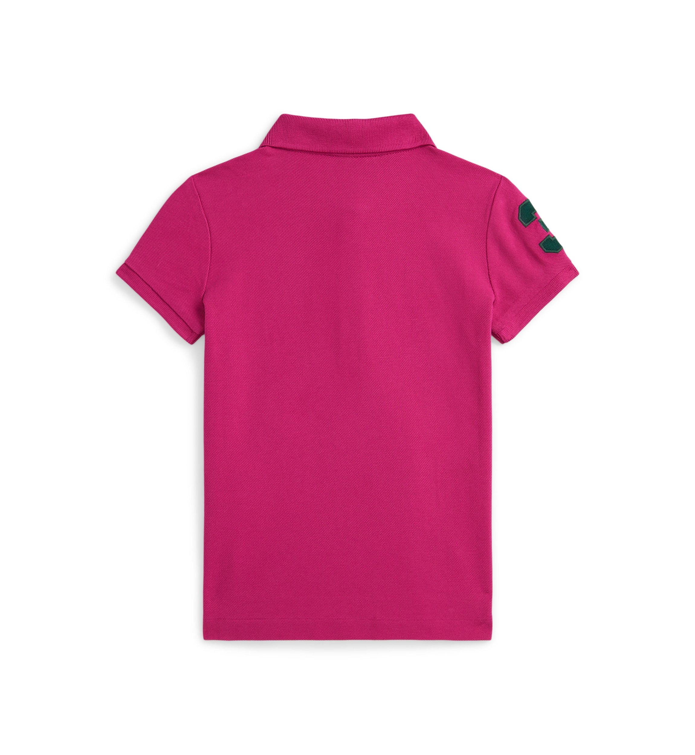 Girls 2-6x Big Pony Stretch Mesh Polo Shirt