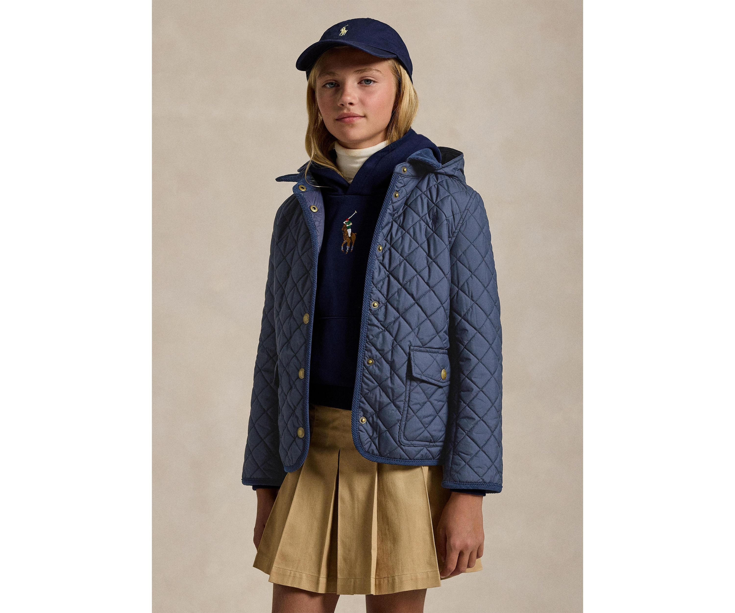 Girls 7-16 Quilted Water Repellent Barn Jacket