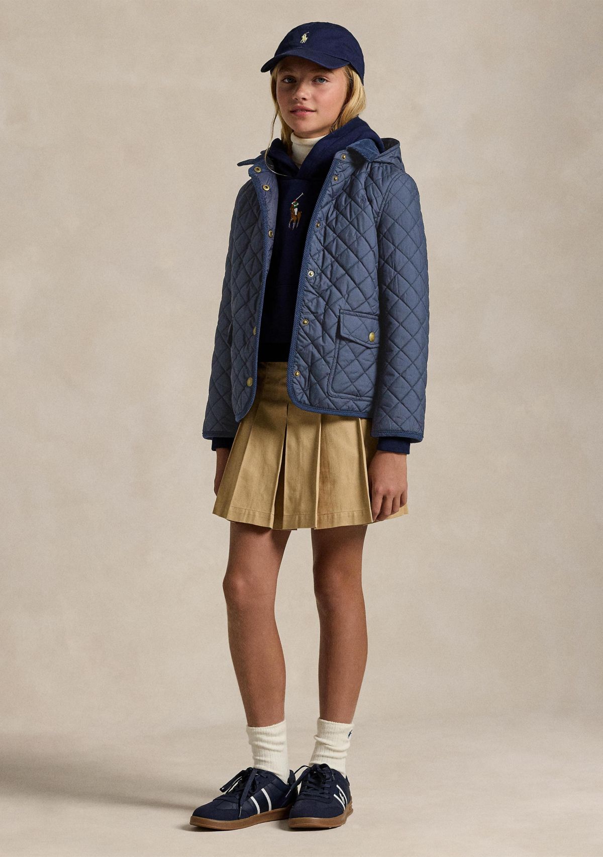 Girls 7-16 Quilted Water Repellent Barn Jacket