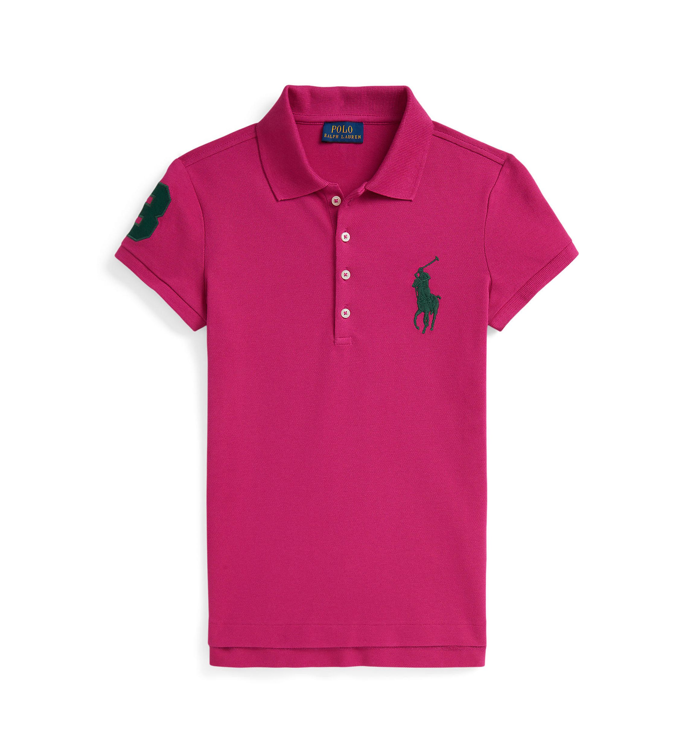 Girls 7-16 Big Pony Stretch Mesh Polo Shirt