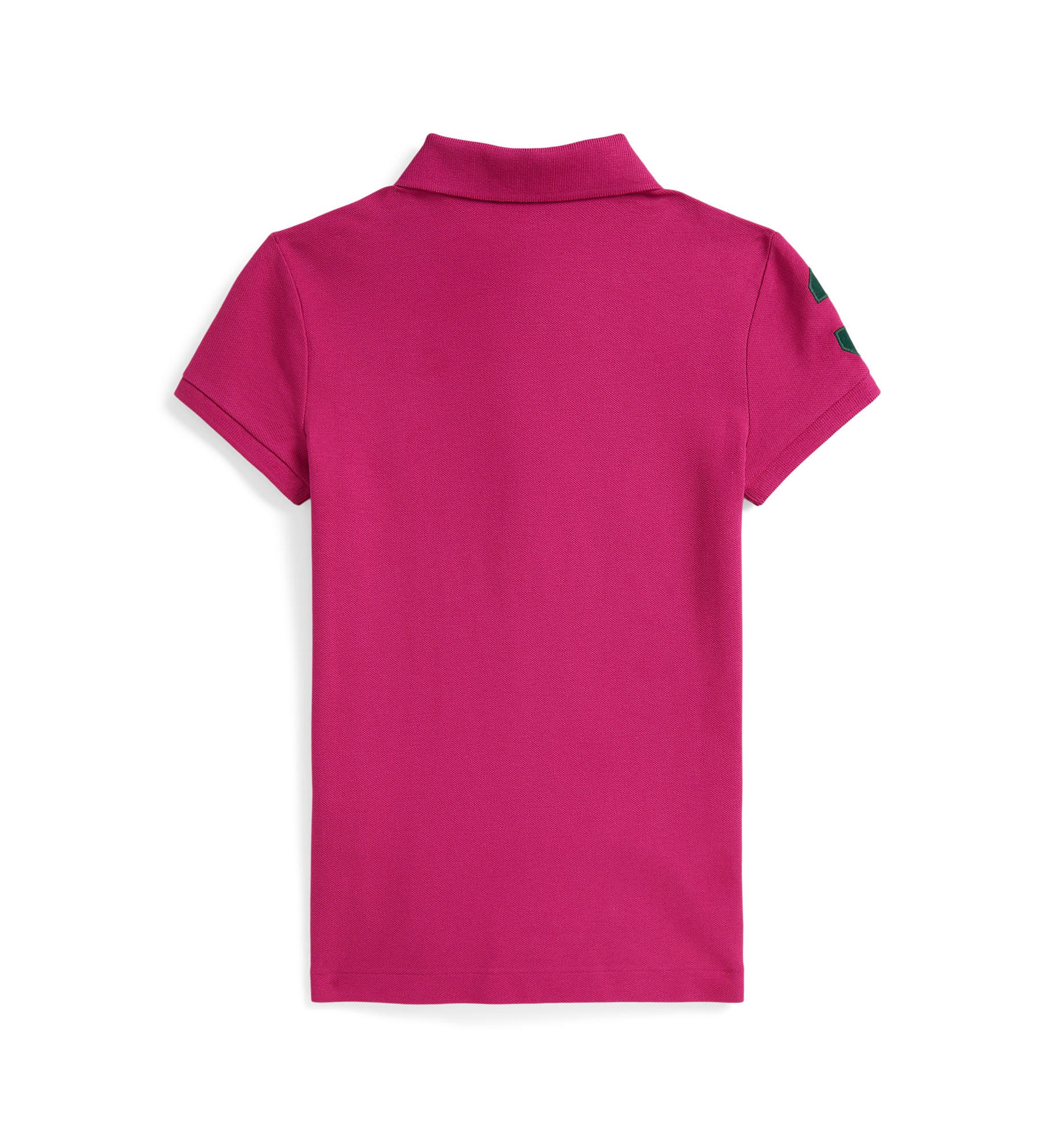 Girls 7-16 Big Pony Stretch Mesh Polo Shirt
