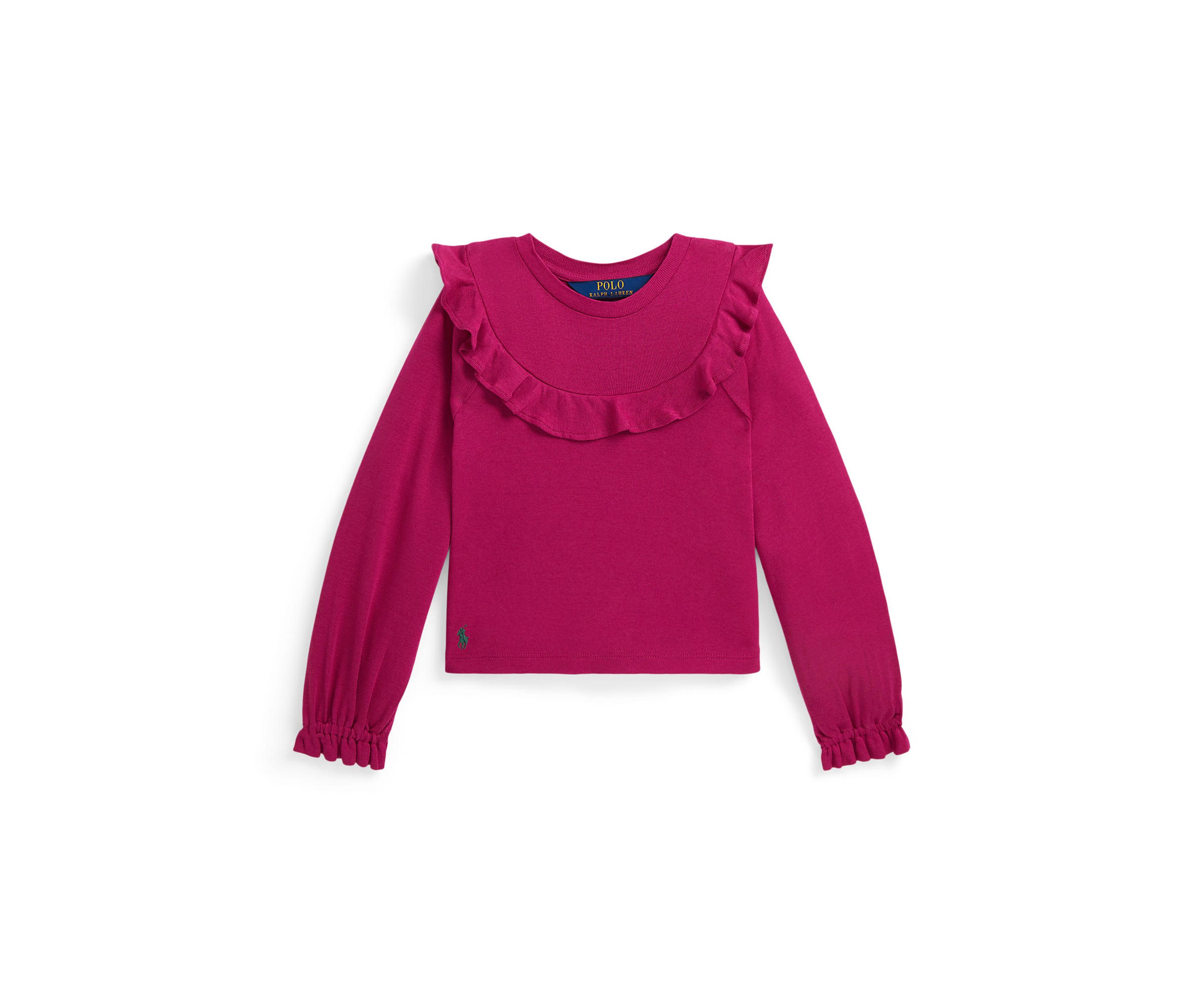 Girls 2-6x Ruffled Cotton Modal Top