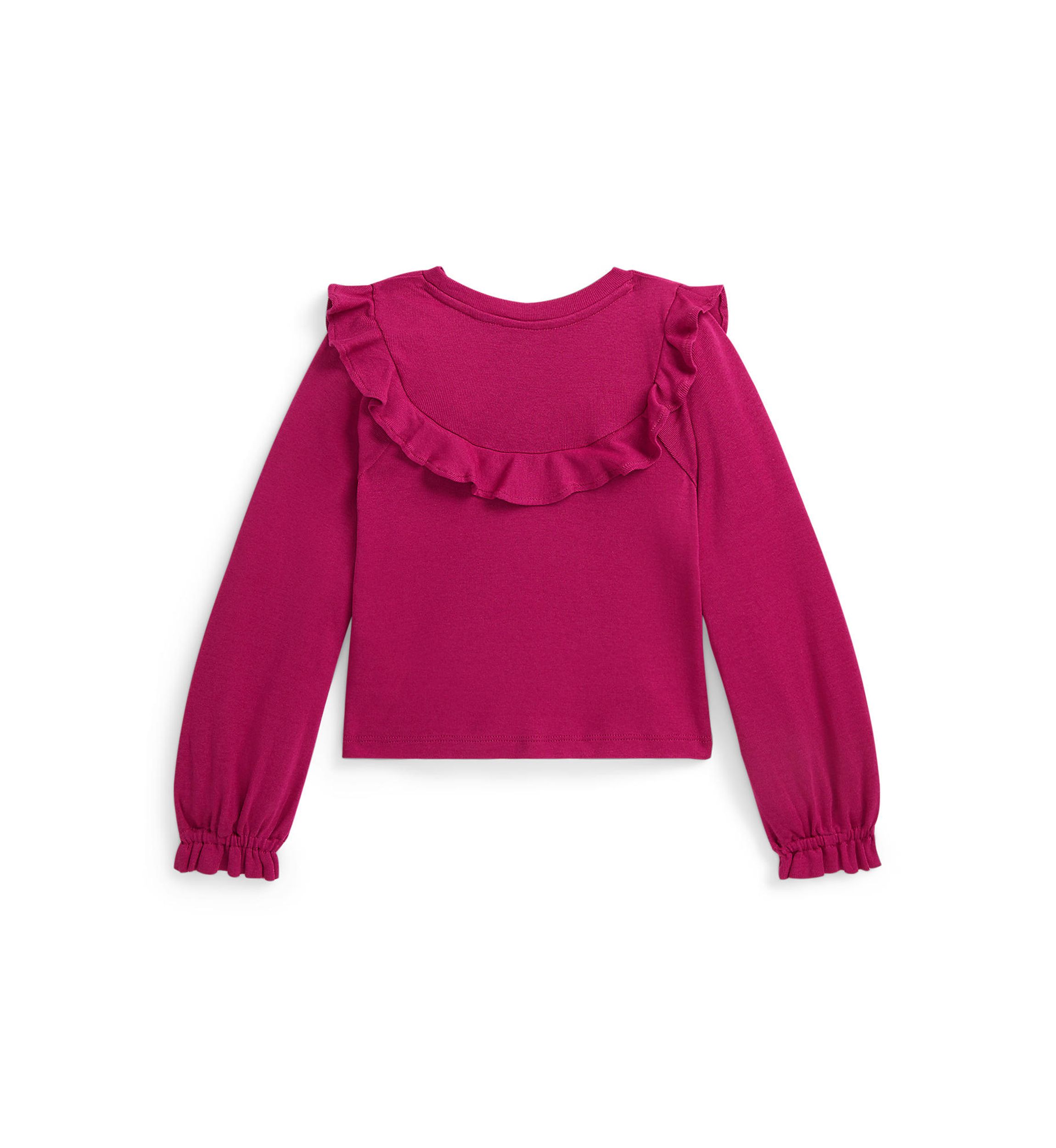 Girls 2-6x Ruffled Cotton Modal Top