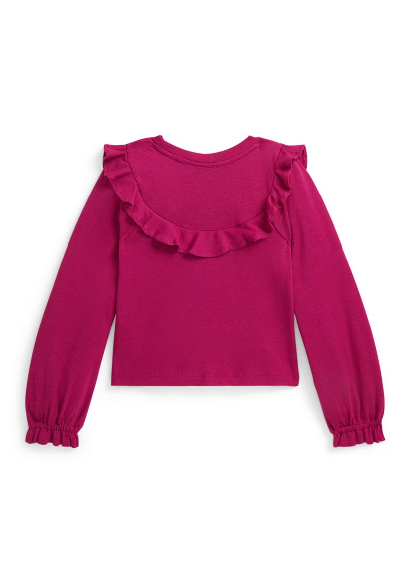 Girls 2-6x Ruffled Cotton Modal Top