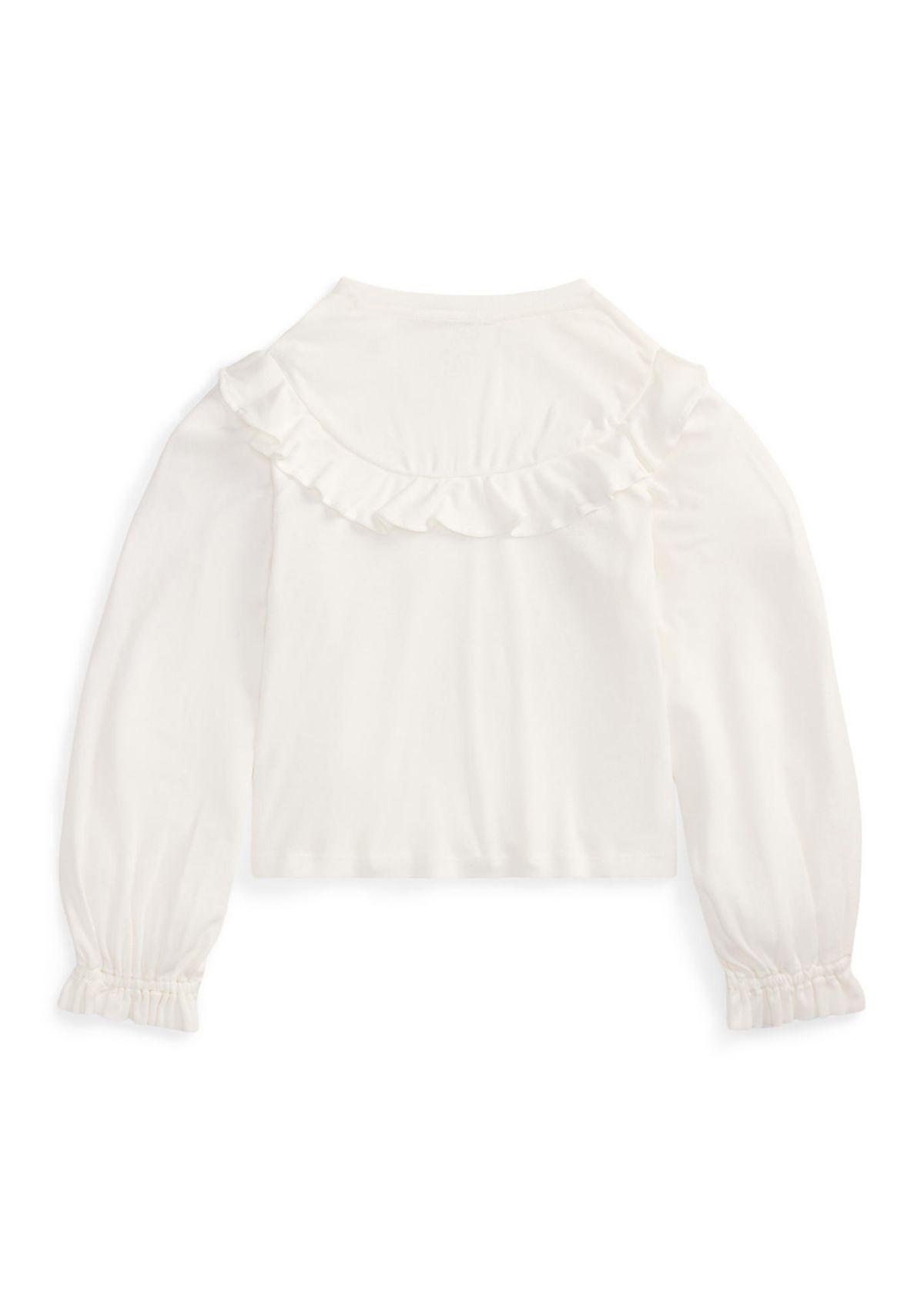 Girls 7-16 Ruffled Cotton-Modal Top