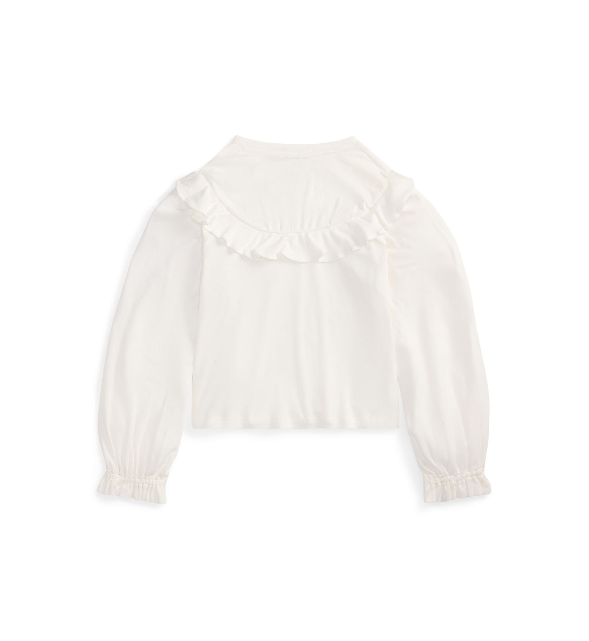 Girls 7-16 Ruffled Cotton-Modal Top