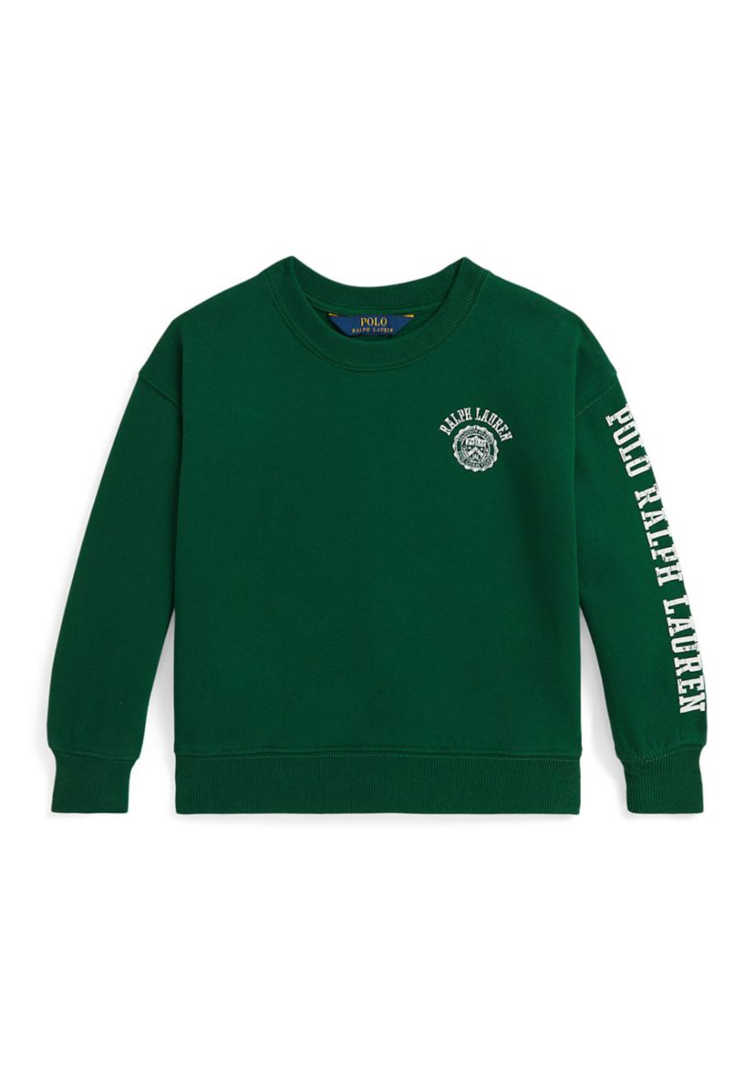 Girls 2-6x Logo Crest Fleece Sweatshirt