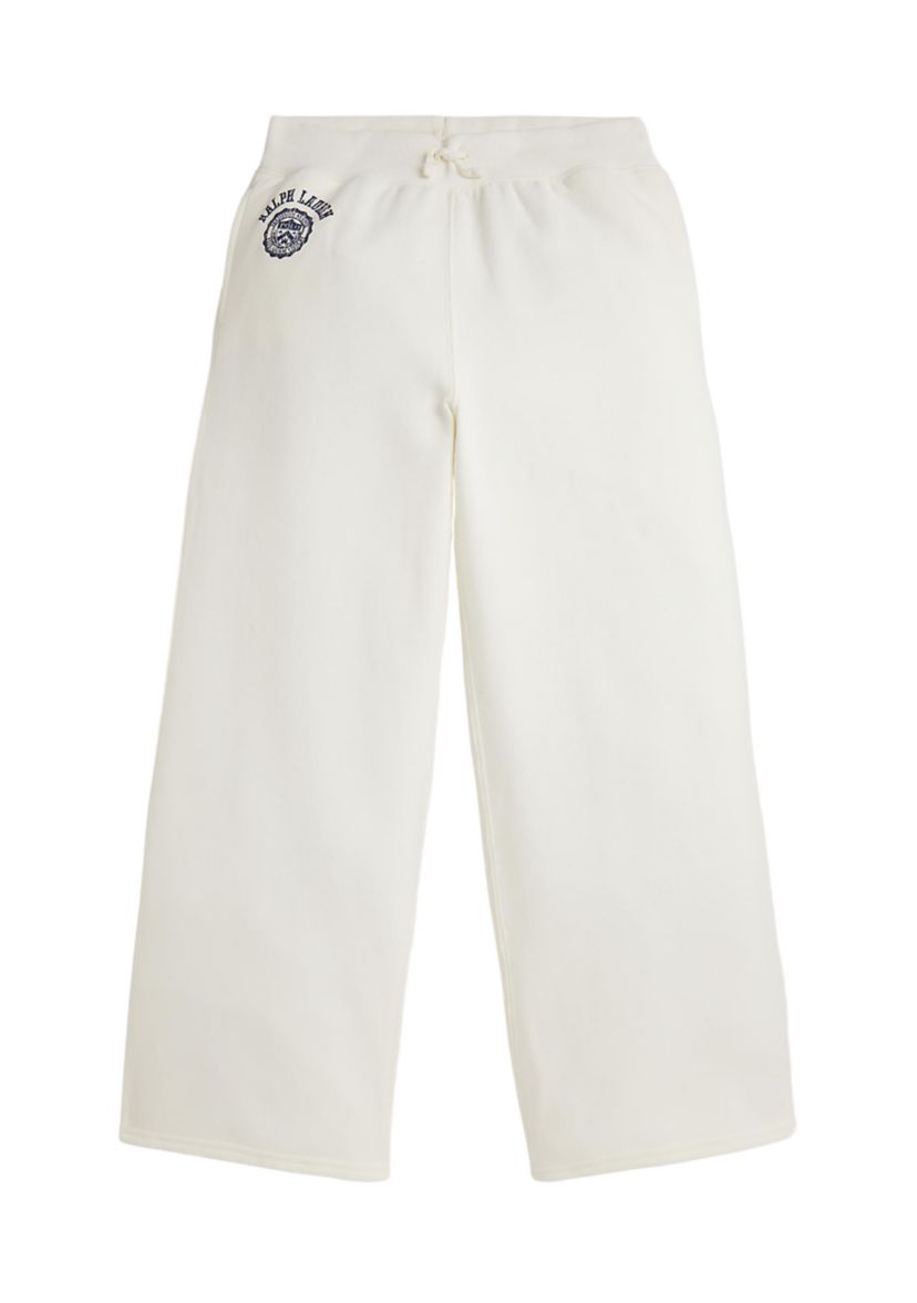 Girls 7-16 Logo Crest Fleece Wide-Leg Pants