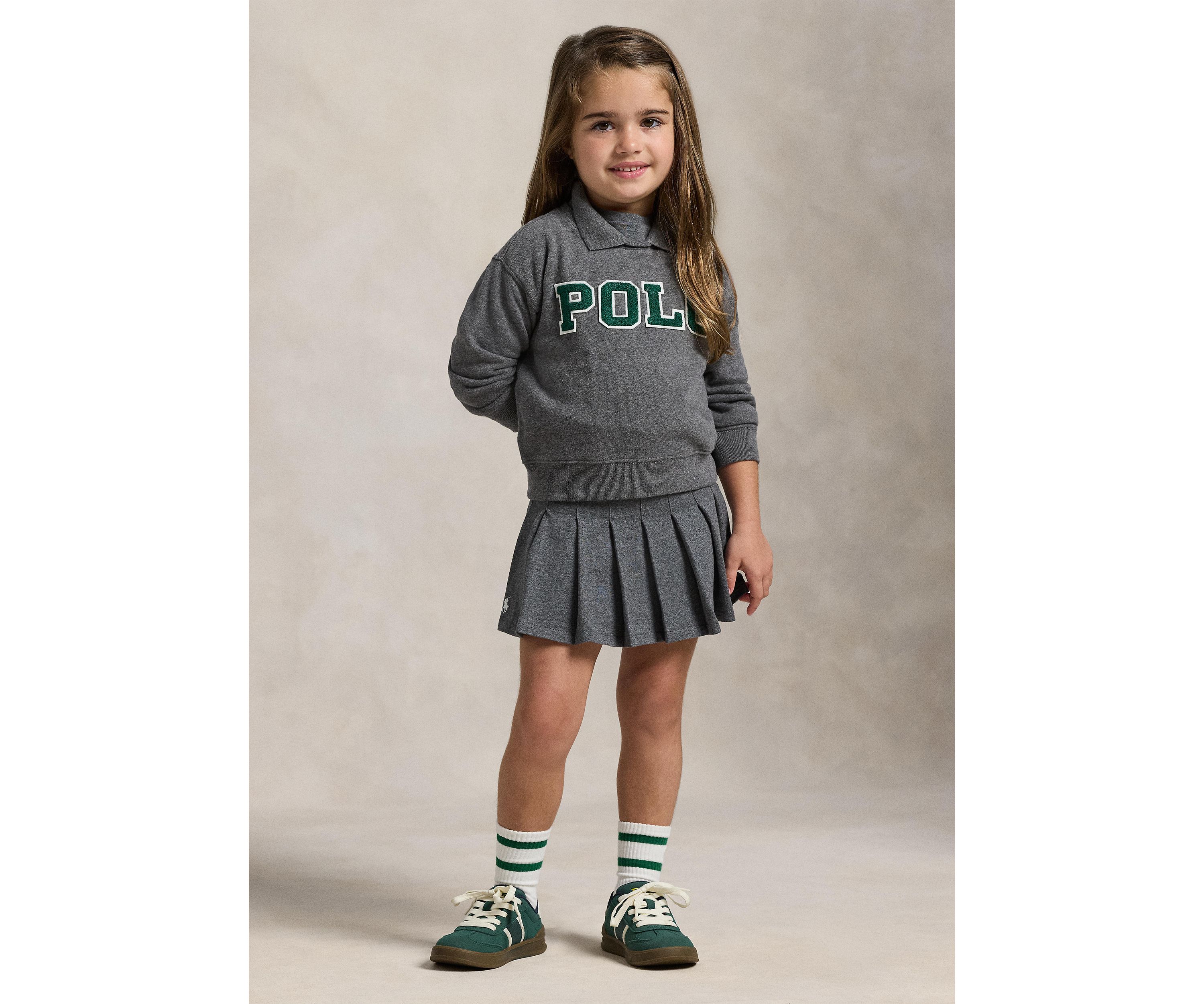 Girls 2-6x Pleated Cotton Jersey Skort