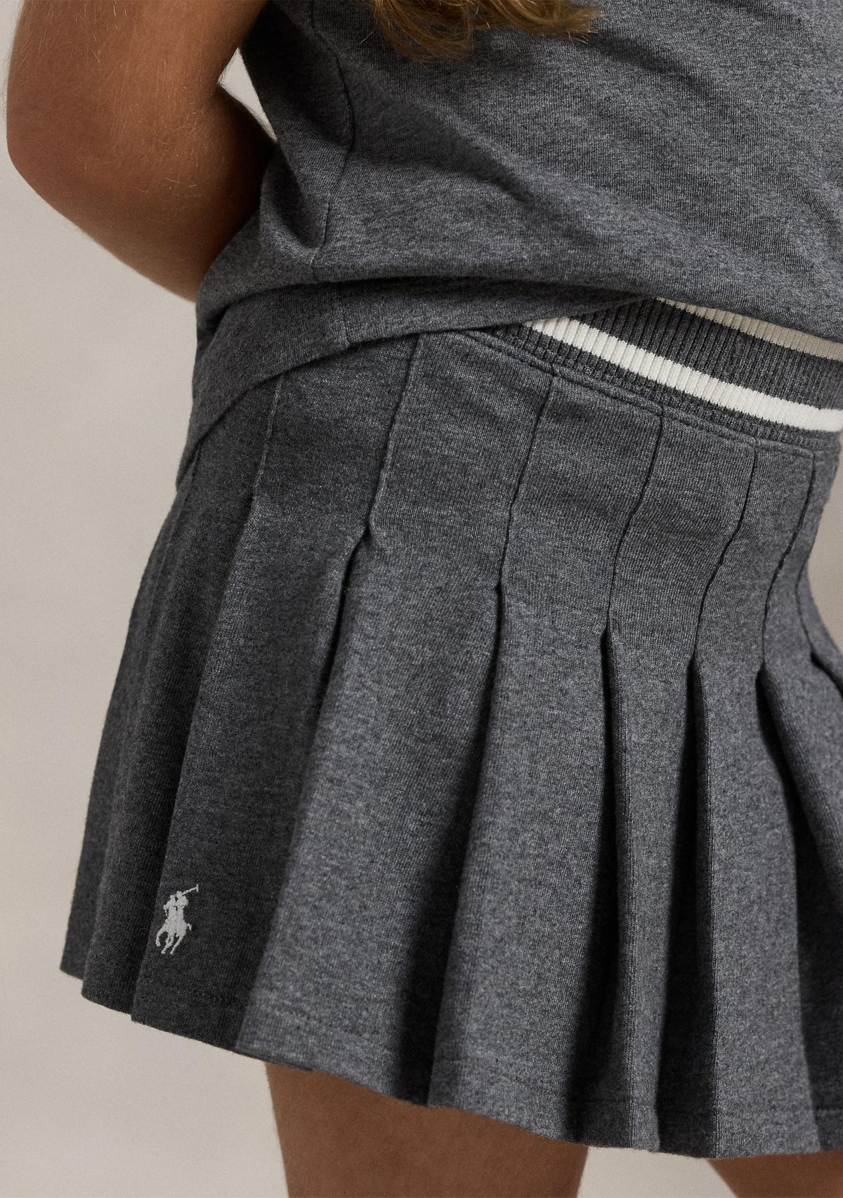 Girls 2-6x Pleated Cotton Jersey Skort