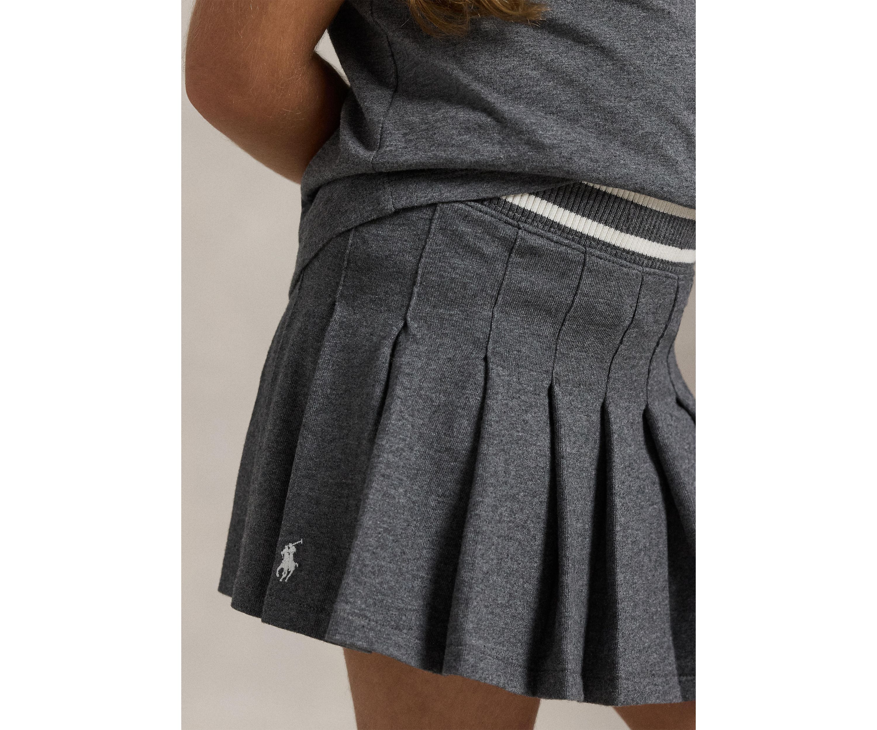 Girls 2-6x Pleated Cotton Jersey Skort