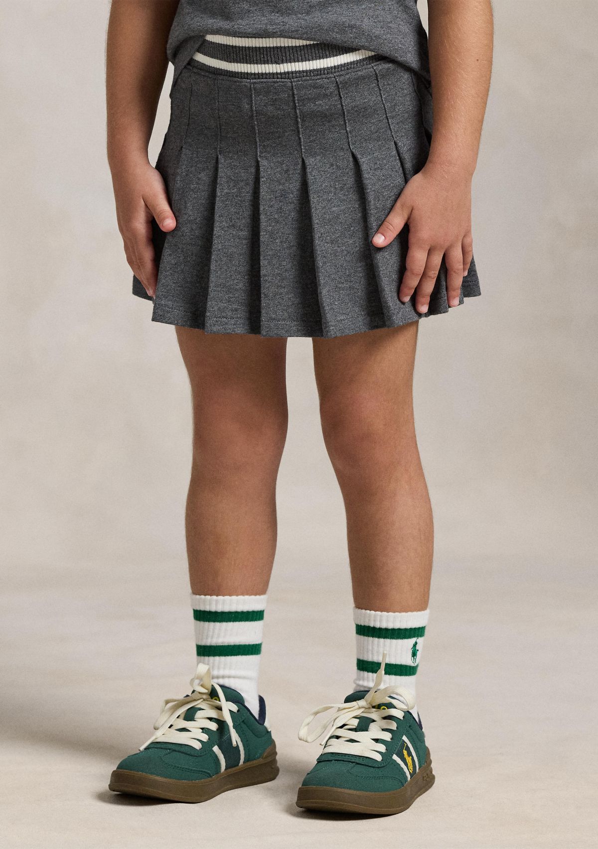 Girls 2-6x Pleated Cotton Jersey Skort