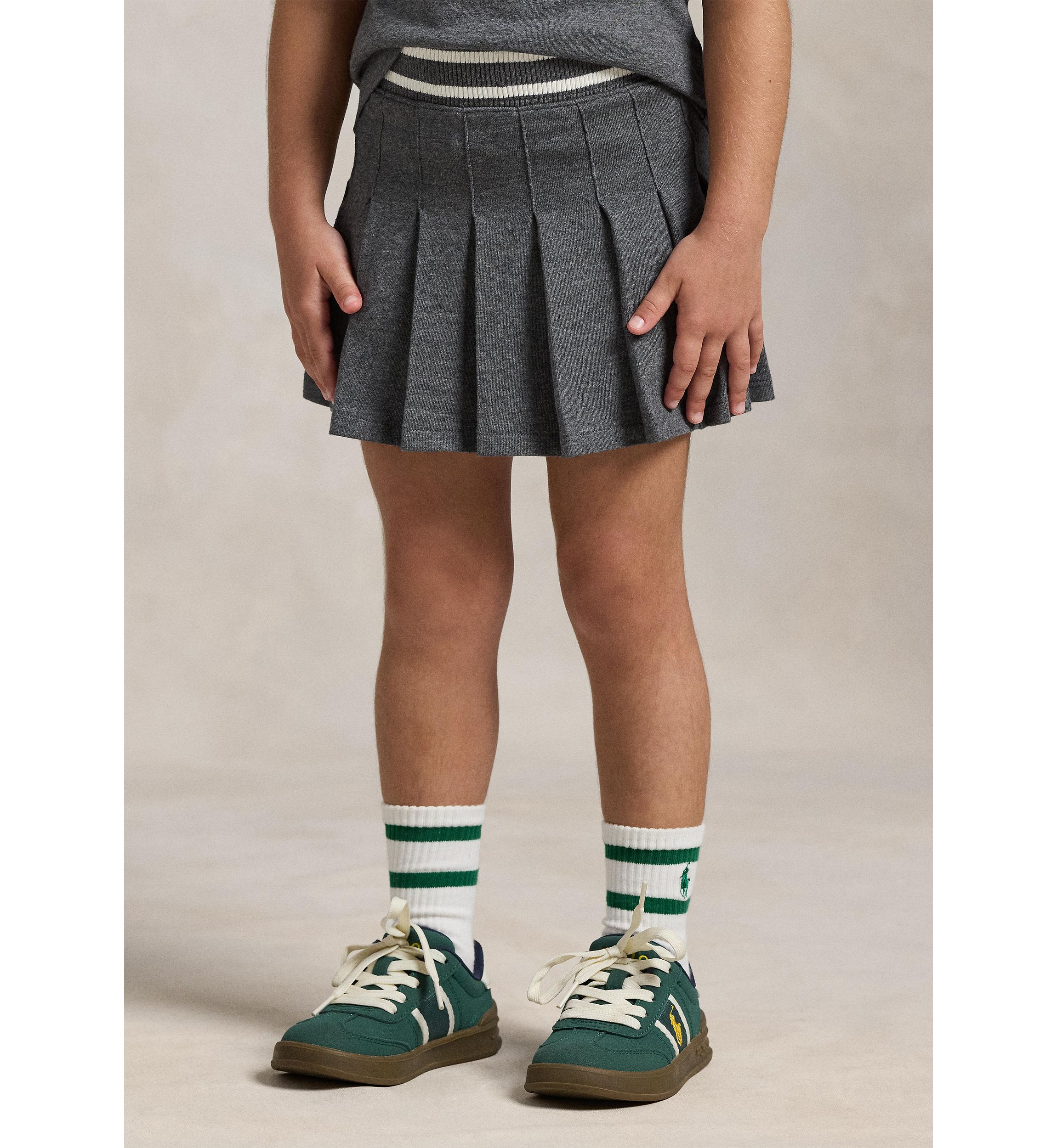 Girls 2-6x Pleated Cotton Jersey Skort