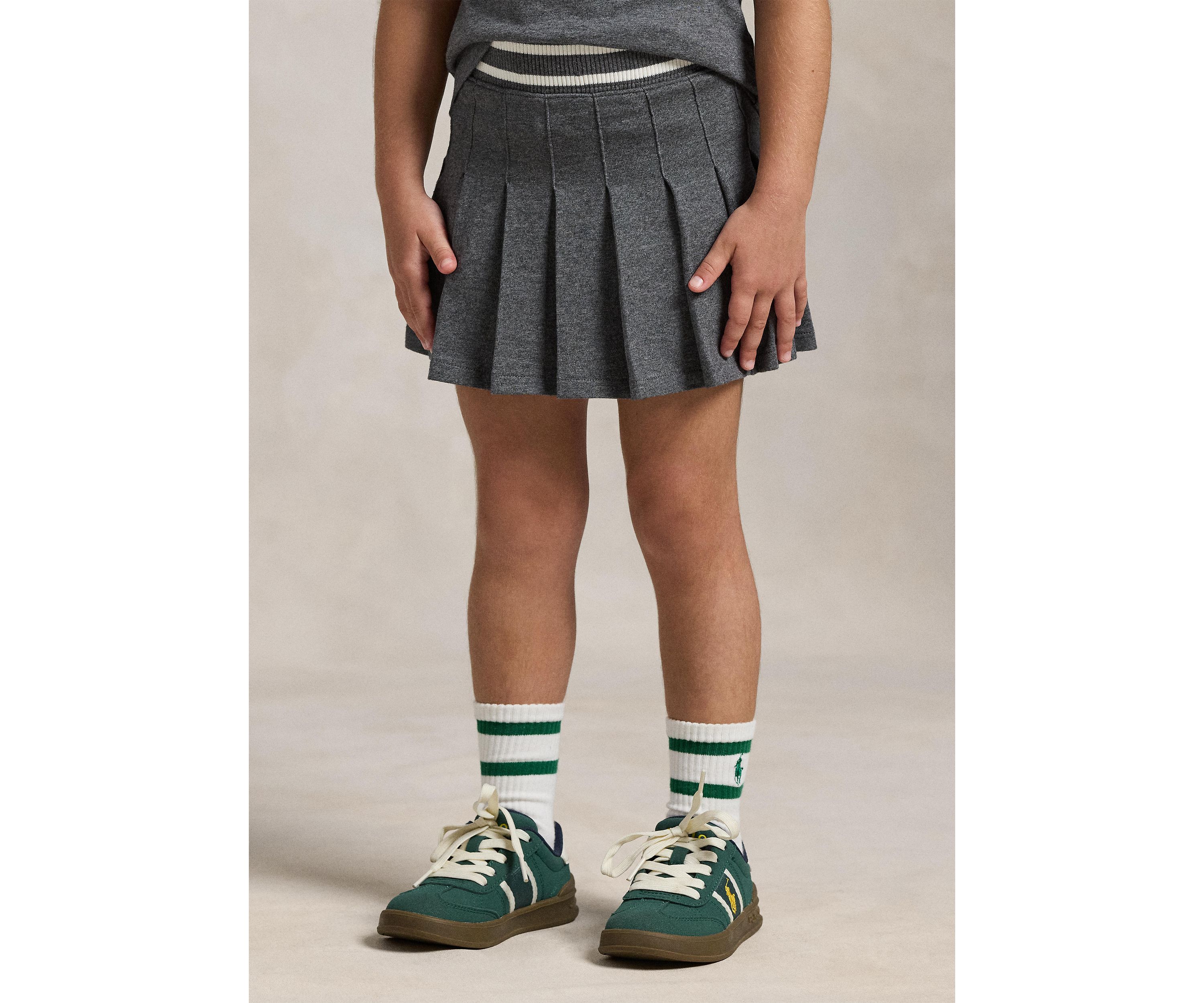Girls 2-6x Pleated Cotton Jersey Skort