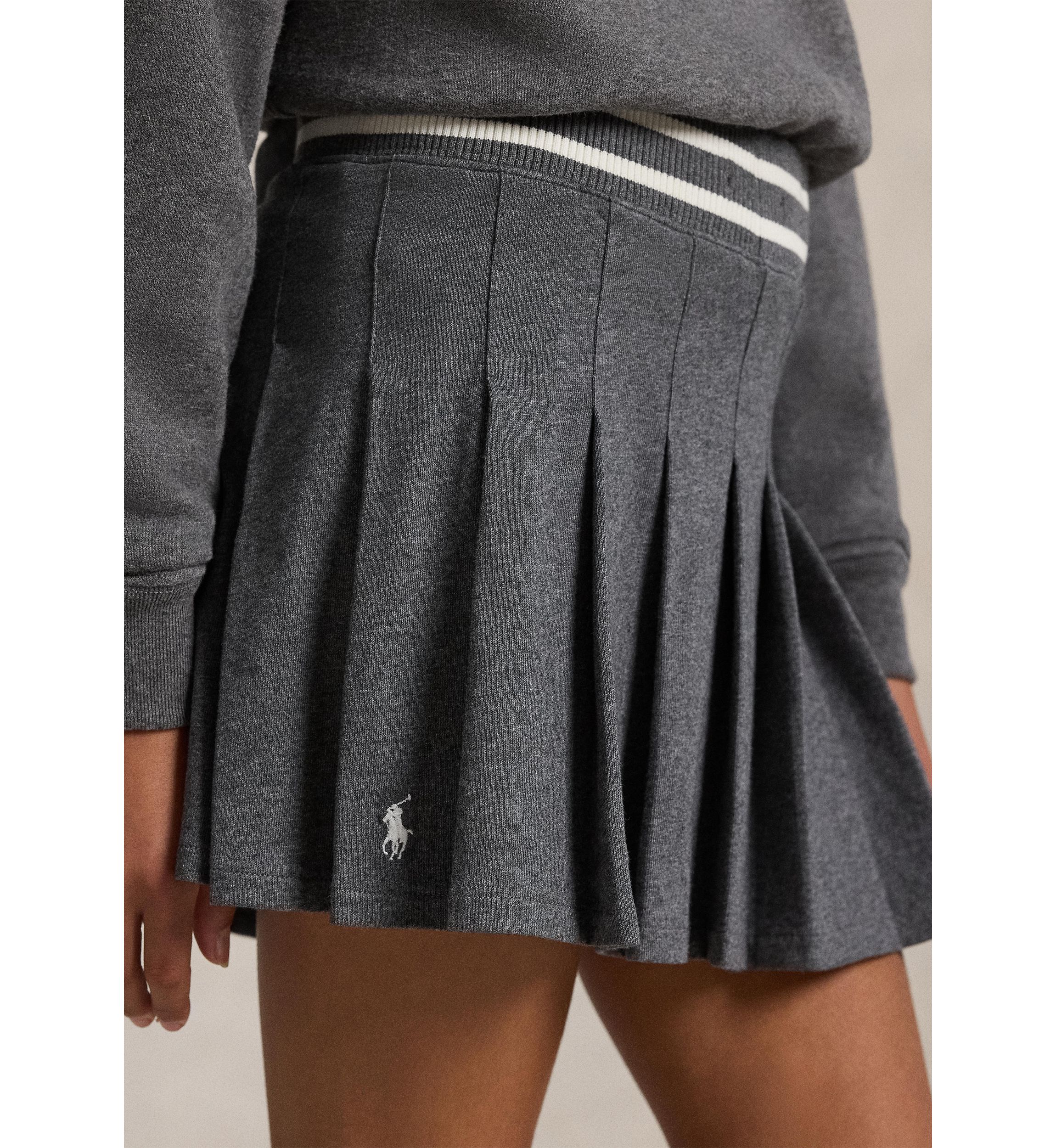Girls 7-16 Pleated Cotton Jersey Skort