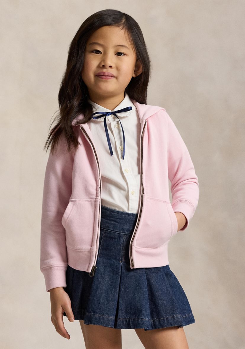 Ralph Lauren Childrenswear Girls 4-6x French Terry Full-Zip Hoodie