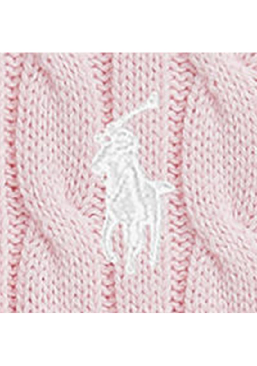 Girls 7-16 Cable-Knit Cotton Polo Sweater Dress