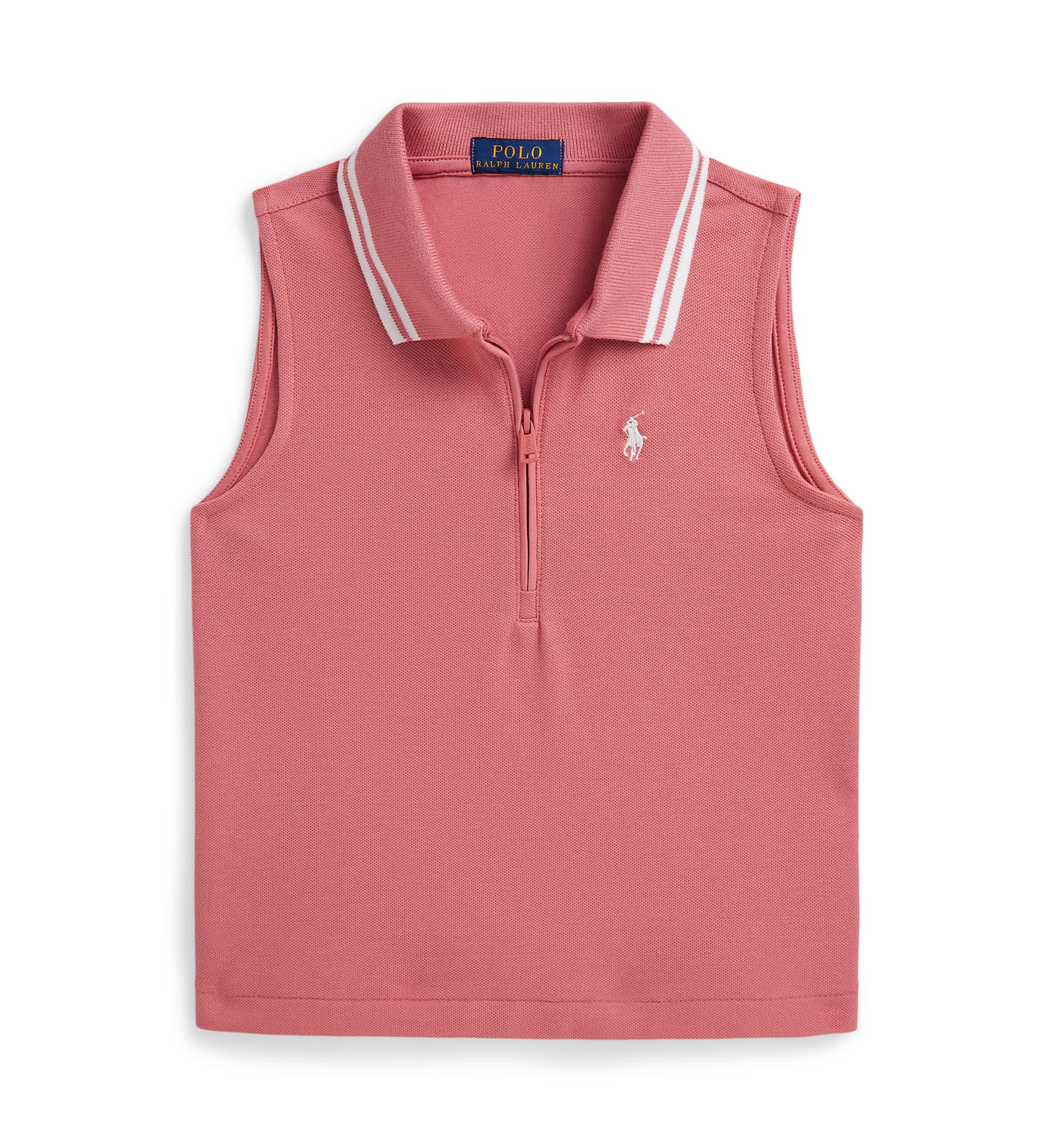 Ralph Lauren Childrenswear Girls 7-16 Stretch Mesh Half-Zip Boxy