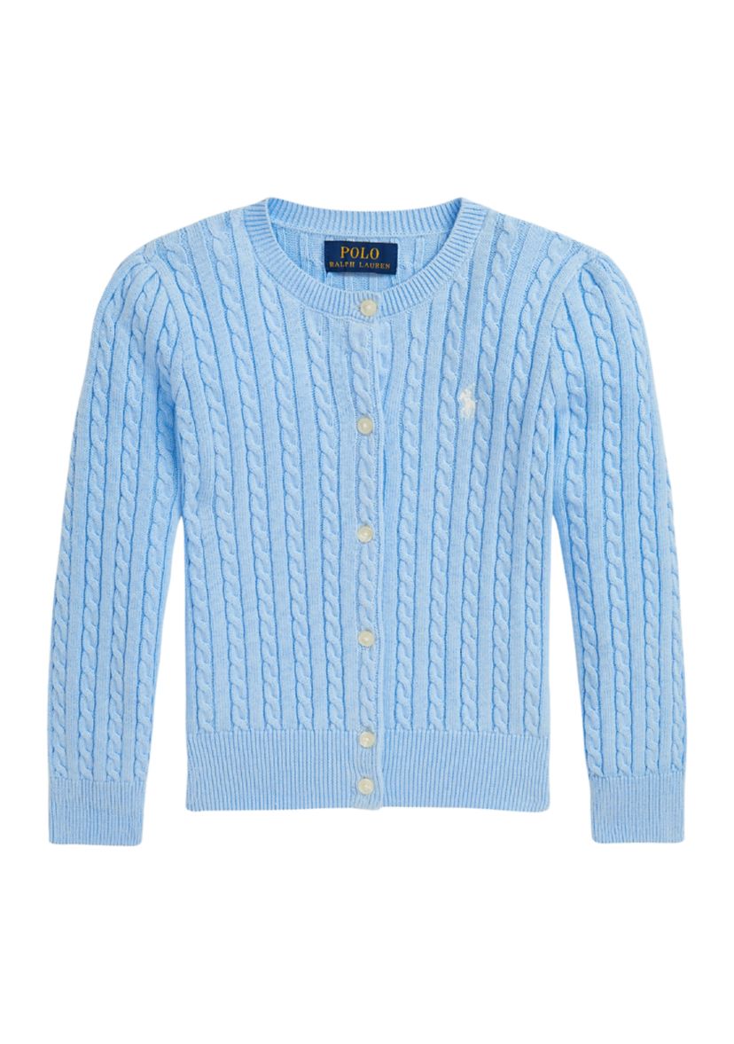 Girls 2-6x Mini Cable Cotton Cardigan