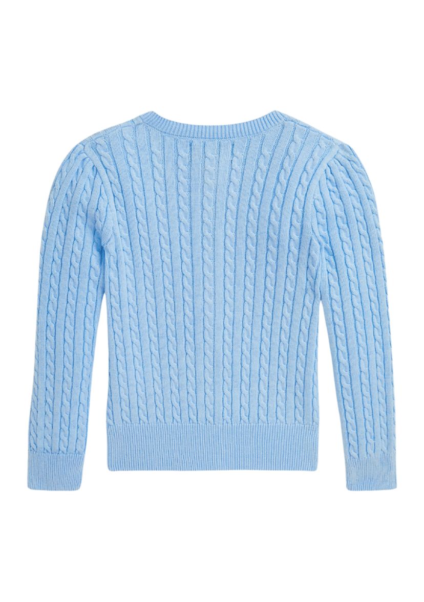 Girls 2-6x Mini Cable Cotton Cardigan