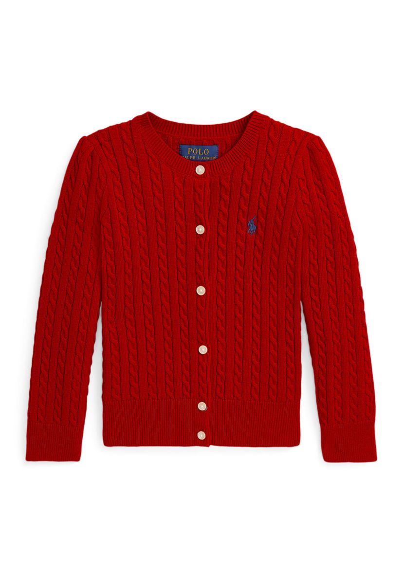 Girls 2-6x Mini Cable Cotton Cardigan