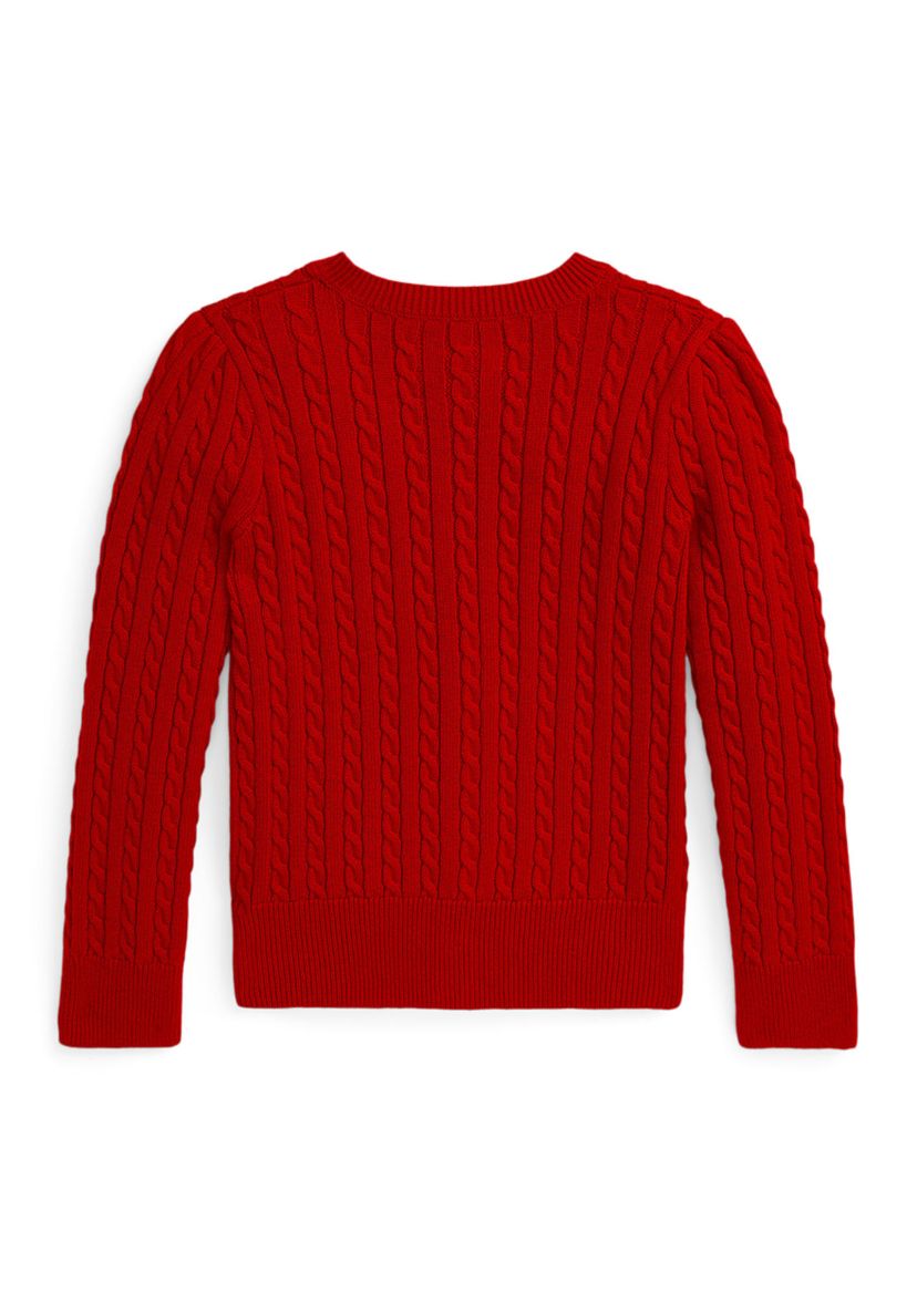 Girls 2-6x Mini Cable Cotton Cardigan