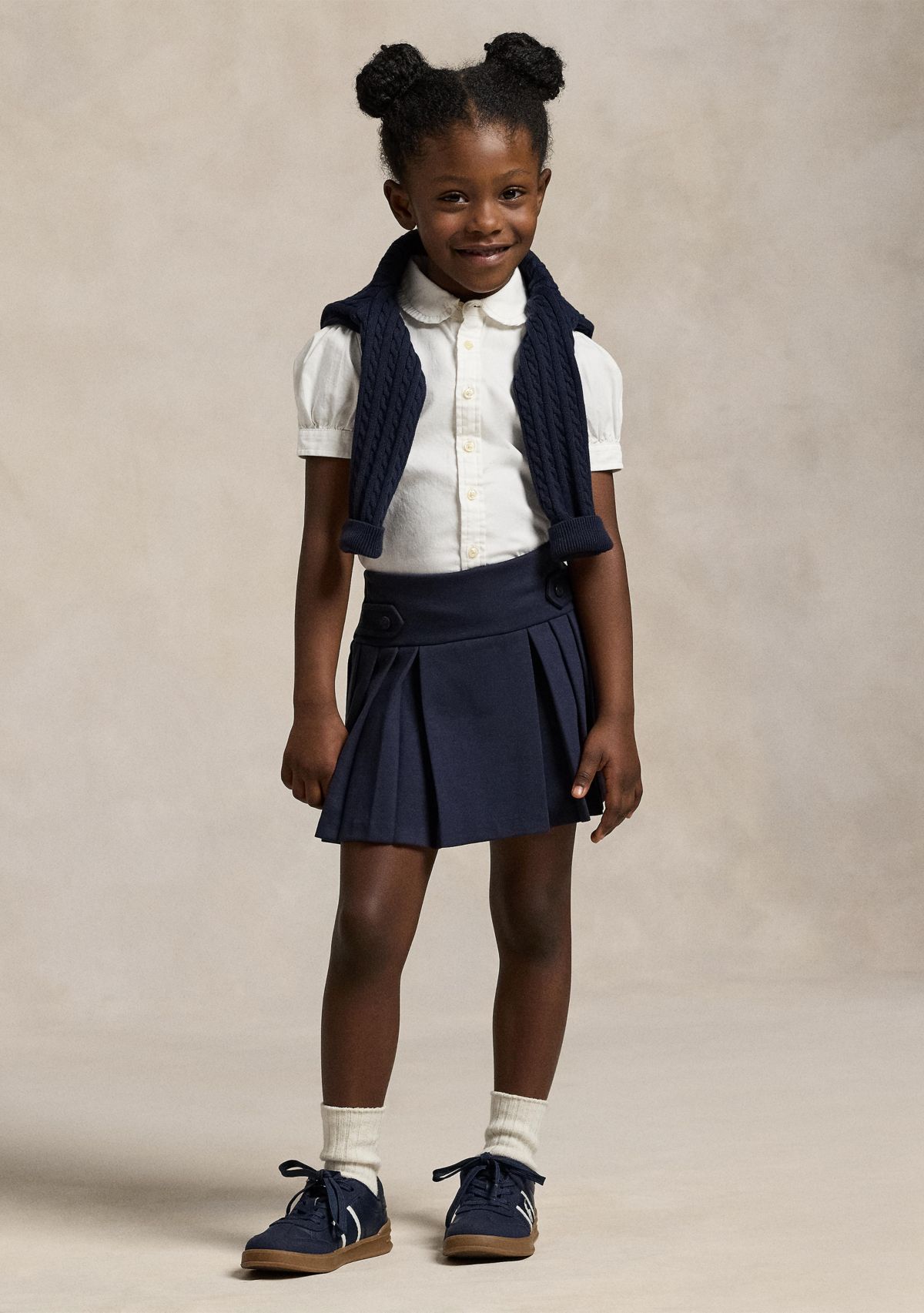 Girls 2-6x Ponte Roma Pleat Scooter Bottoms Skort