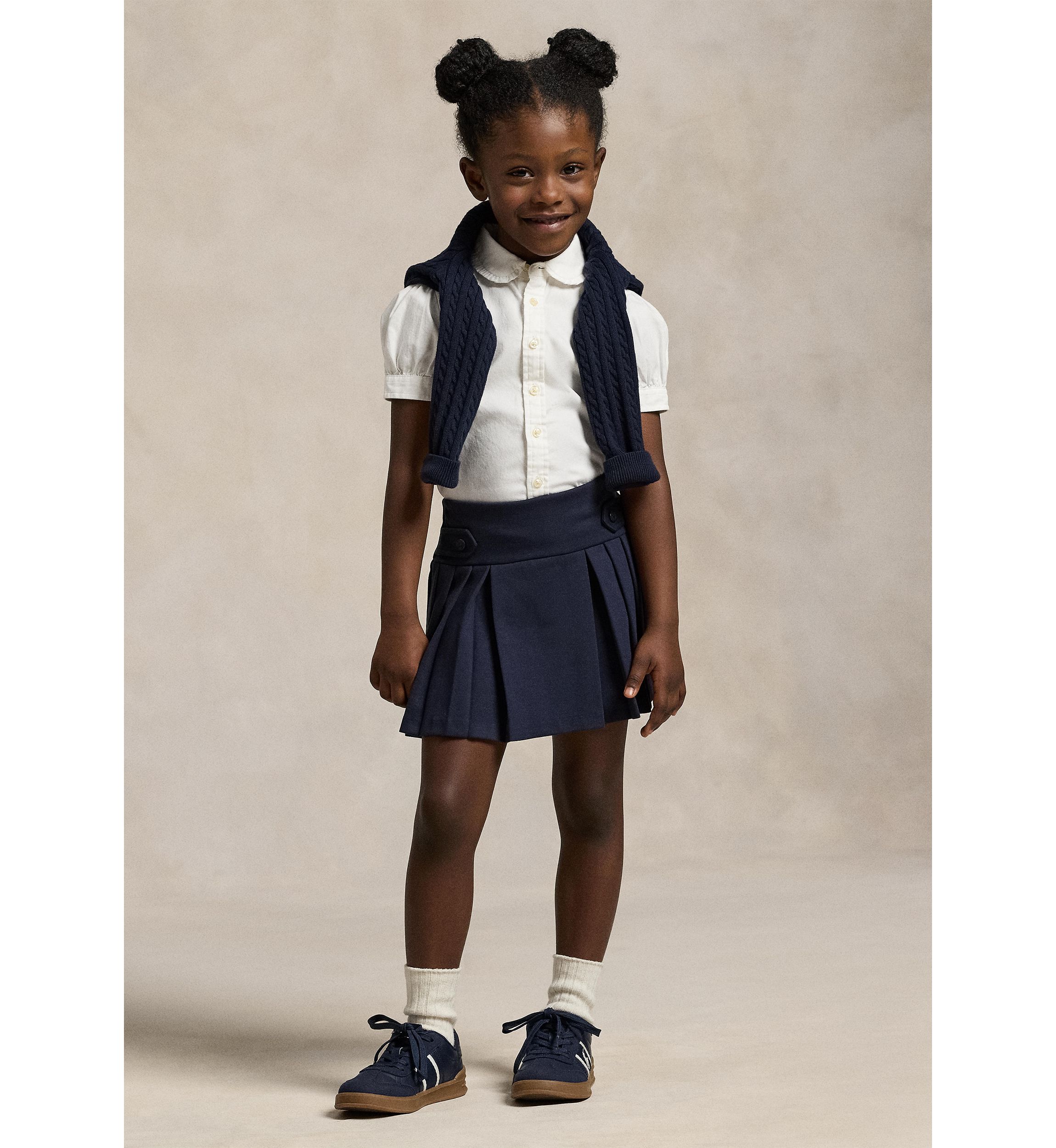 Girls 2-6x Ponte Roma Pleat Scooter Bottoms Skort