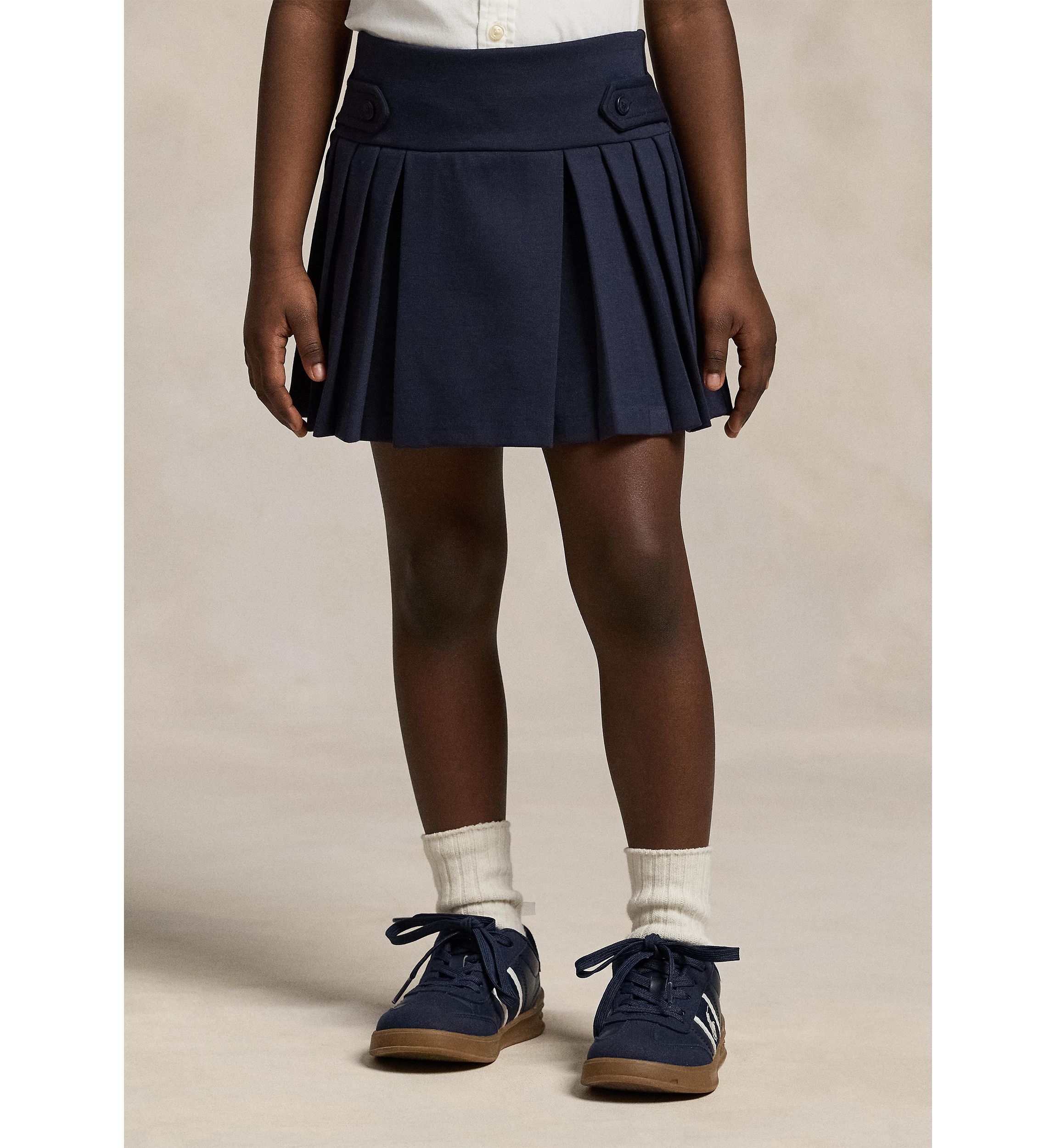 Girls 2-6x Ponte Roma Pleat Scooter Bottoms Skort