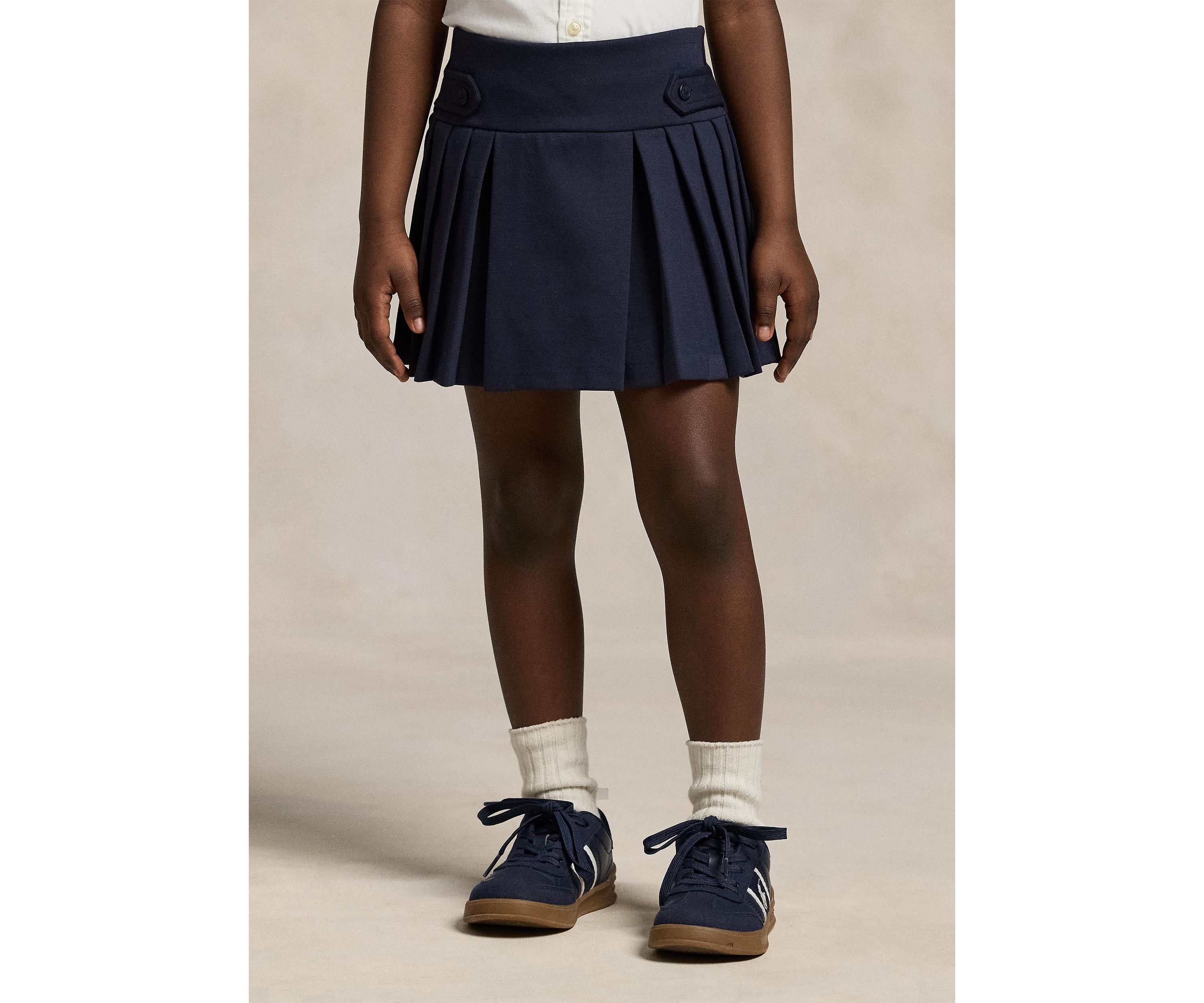 Girls 2-6x Ponte Roma Pleat Scooter Bottoms Skort