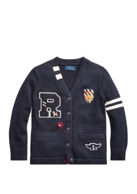 Ralph Lauren Childrenswear Girls 4-6x Cotton Letterman Cardigan | belk