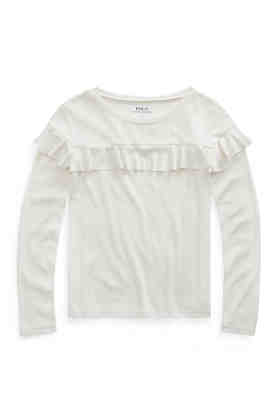 Ralph Lauren Girls Cotton Gauze Long Sleeved Gingham Shirt Size 7