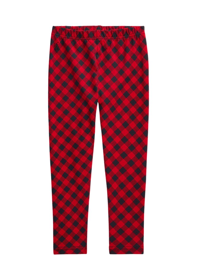 Girls 4-6x Plaid Stretch Jersey Leggings