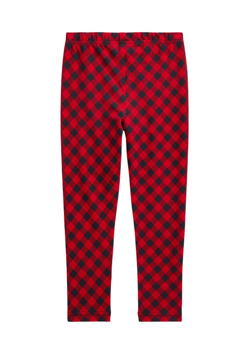 Girls 4-6x Plaid Stretch Jersey Leggings