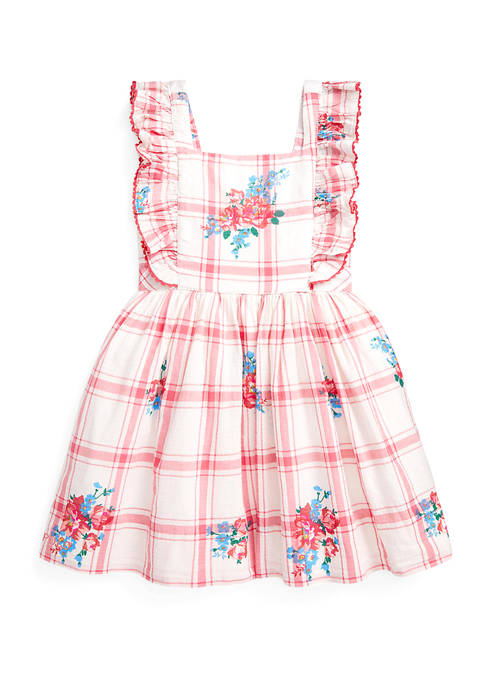 Ralph Lauren Childrenswear Girls 4-6x Floral Cotton Dobby
