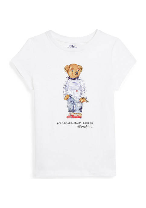 Ralph Lauren Childrenswear Girls 4-6x Polo Bear Cotton