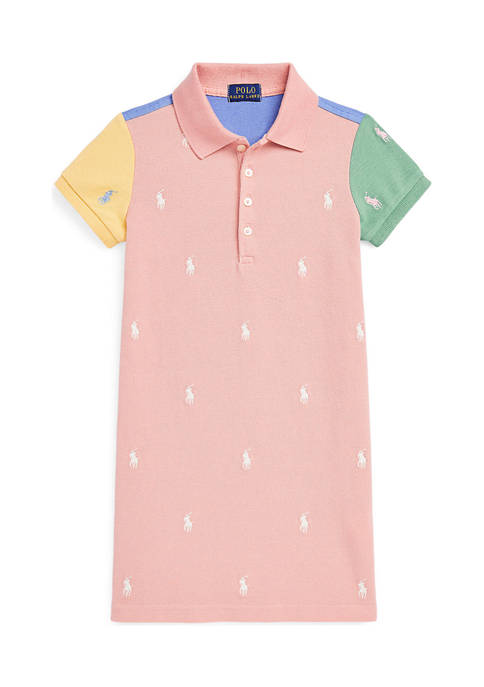 Ralph Lauren Childrenswear Girls 4-6x Color Block Piqu&eacute;