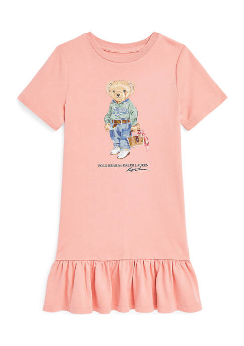 Ralph Lauren Childrenswear Girls 4-6x Polo Bear Jersey