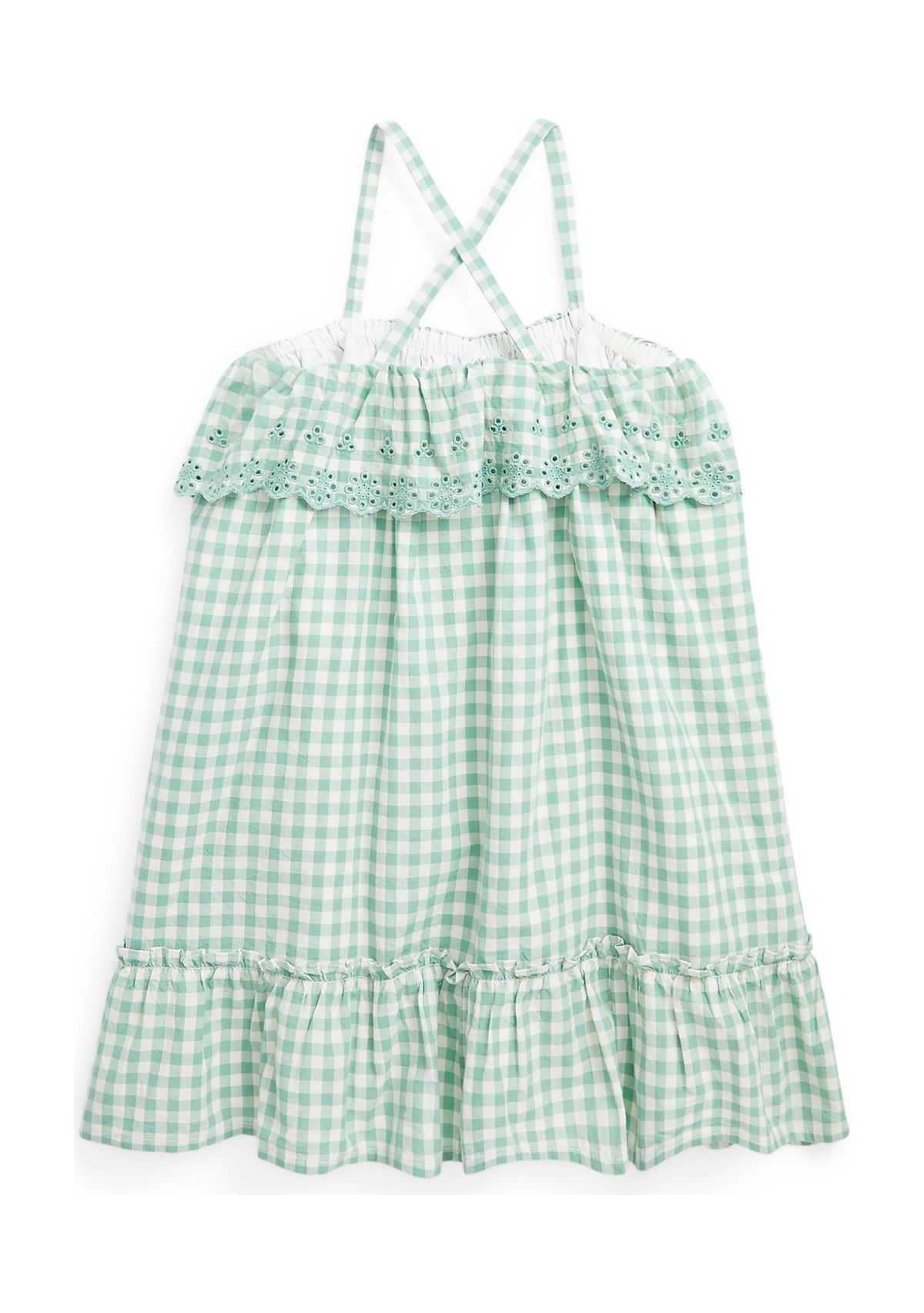Girls 2-6x Gingham Cotton Madras Dress