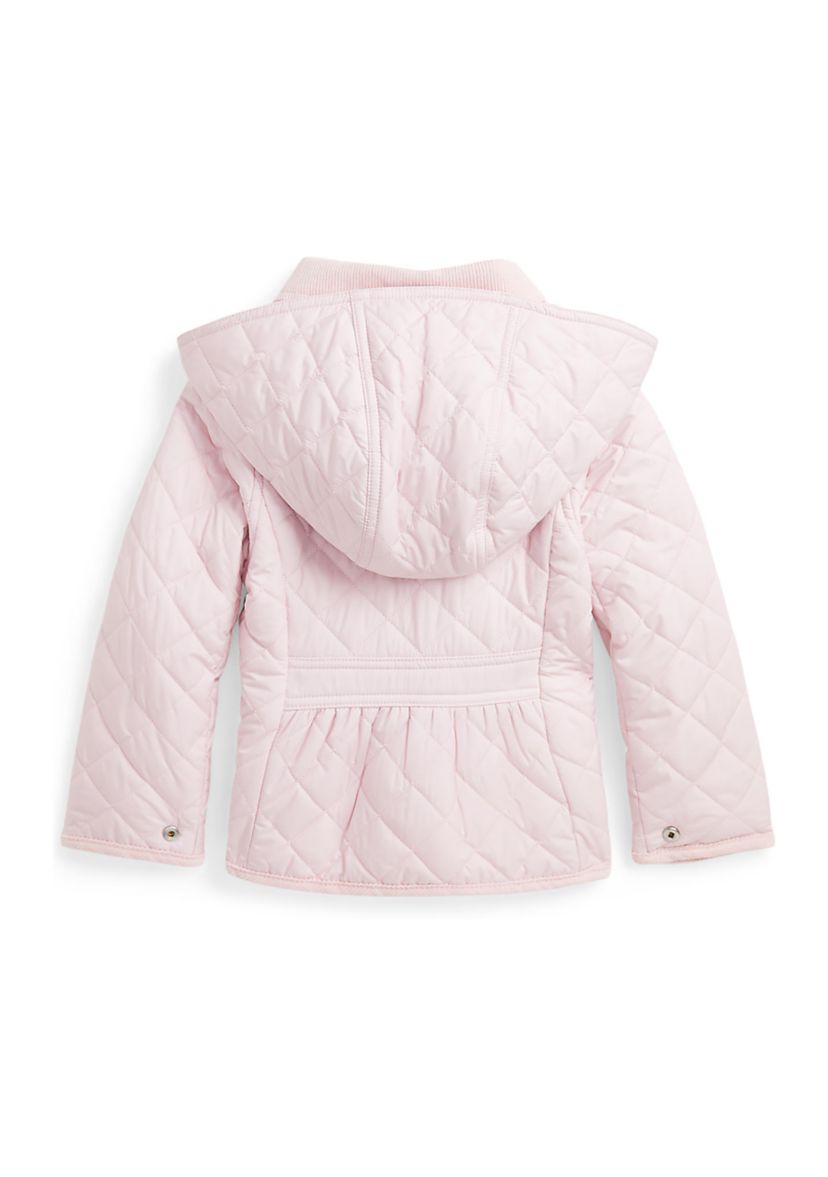 Girls 2-6x Quilted Water Repellent Barn Jacket