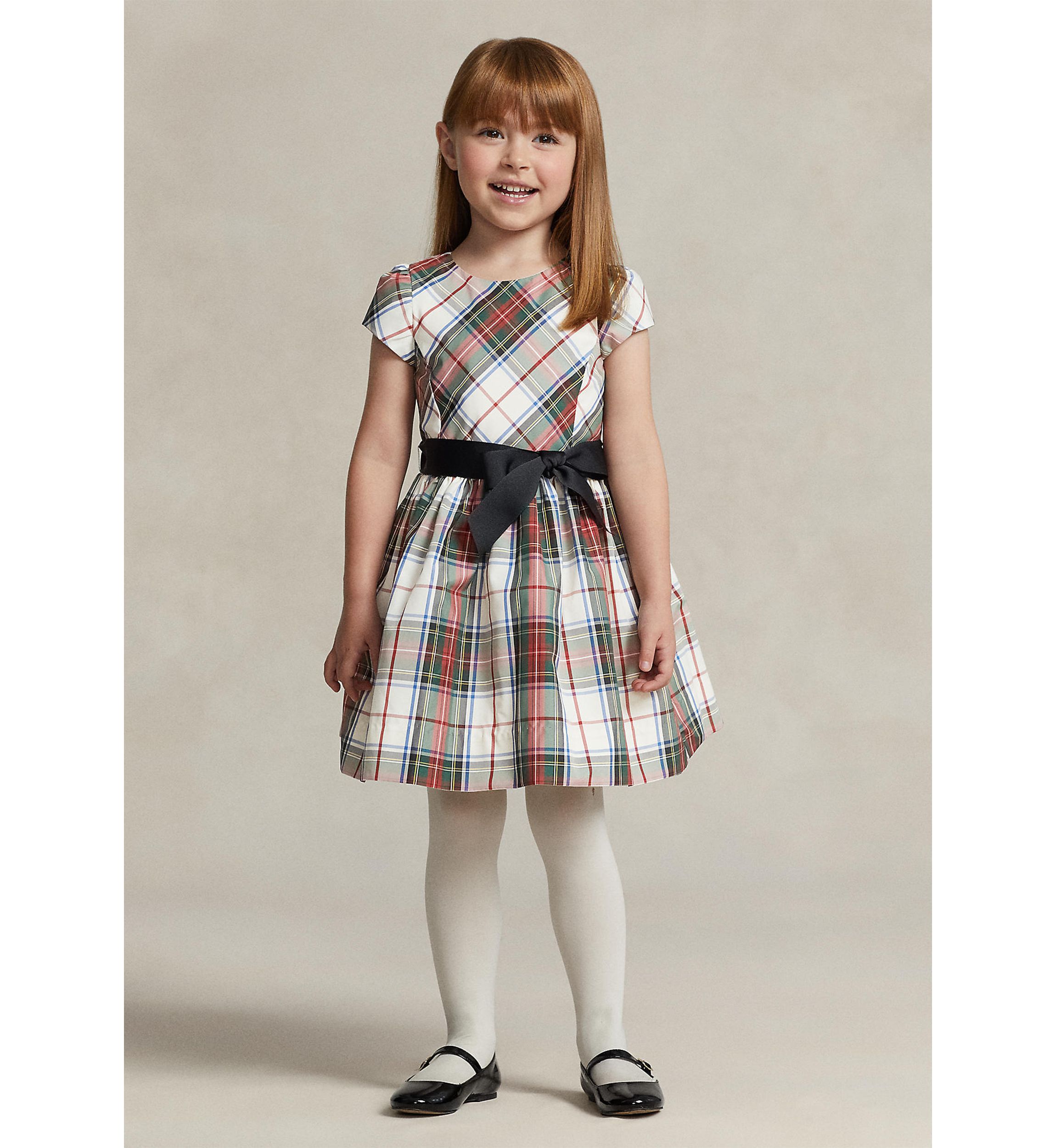Girls 2-6x Plaid Fit and Flare Dress
