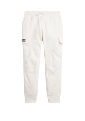 POLO RALPH LAUREN Girls Tracksuit Trousers Joggers 7-8 Years Small Grey, Vintage & Second-Hand Clothing Online