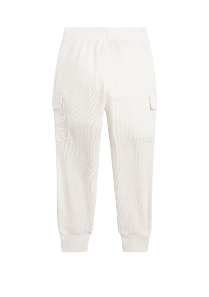 Girls 2-6x Waffle Knit Cargo Jogger Pants