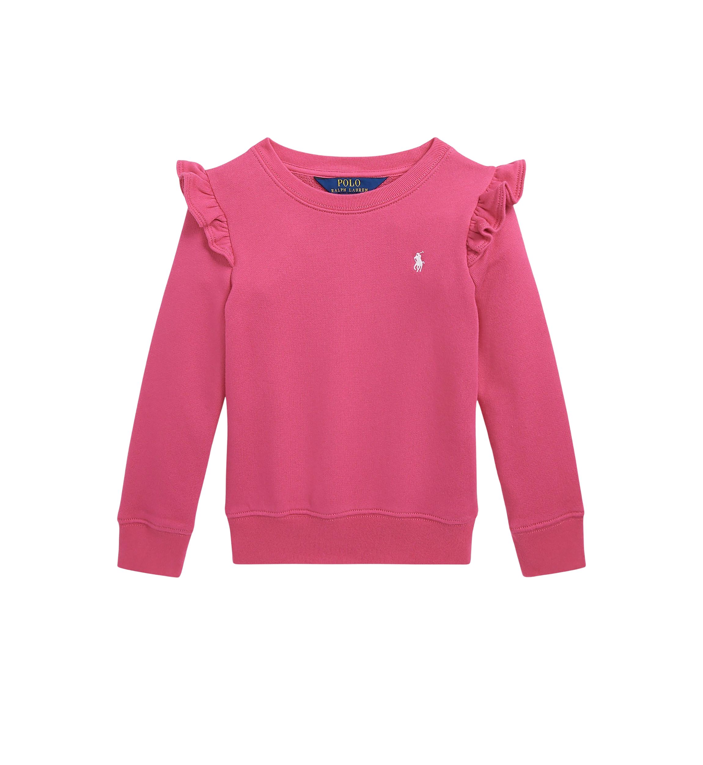 Girls 4-6x Ruffled Terry Sweatshirt