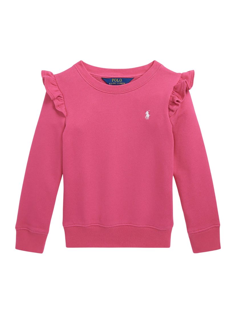 Girls 4-6x Ruffled Terry Sweatshirt