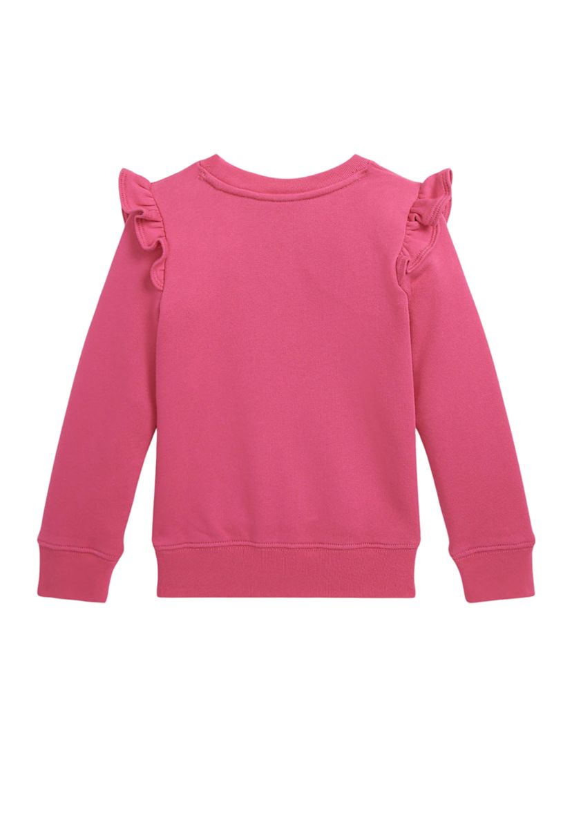 Girls 4-6x Ruffled Terry Sweatshirt